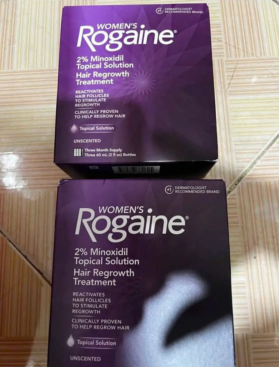 Dung dịch mọc tóc cho nữ Women's Rogaine 2% Minoxidil 3 chai 60ml của Mỹ Women's Rogaine 2% Minoxidil Giải Pháp Hỗ Trợ Mọc Tóc Cho Phụ Nữ