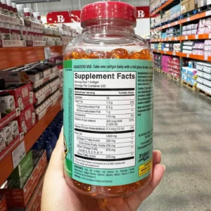Viên uống dầu cá Kirkland Wild Alaskan Fish Oil 1400mg 230 viên của Mỹ Dầu cá Alaska Kirkland Signature Wild Alaskan Fish Oil 230 viên của Mỹ