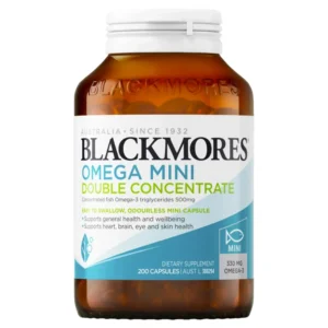 Dầu cá Blackmores Omega Mini Double Concentrate 200 viên