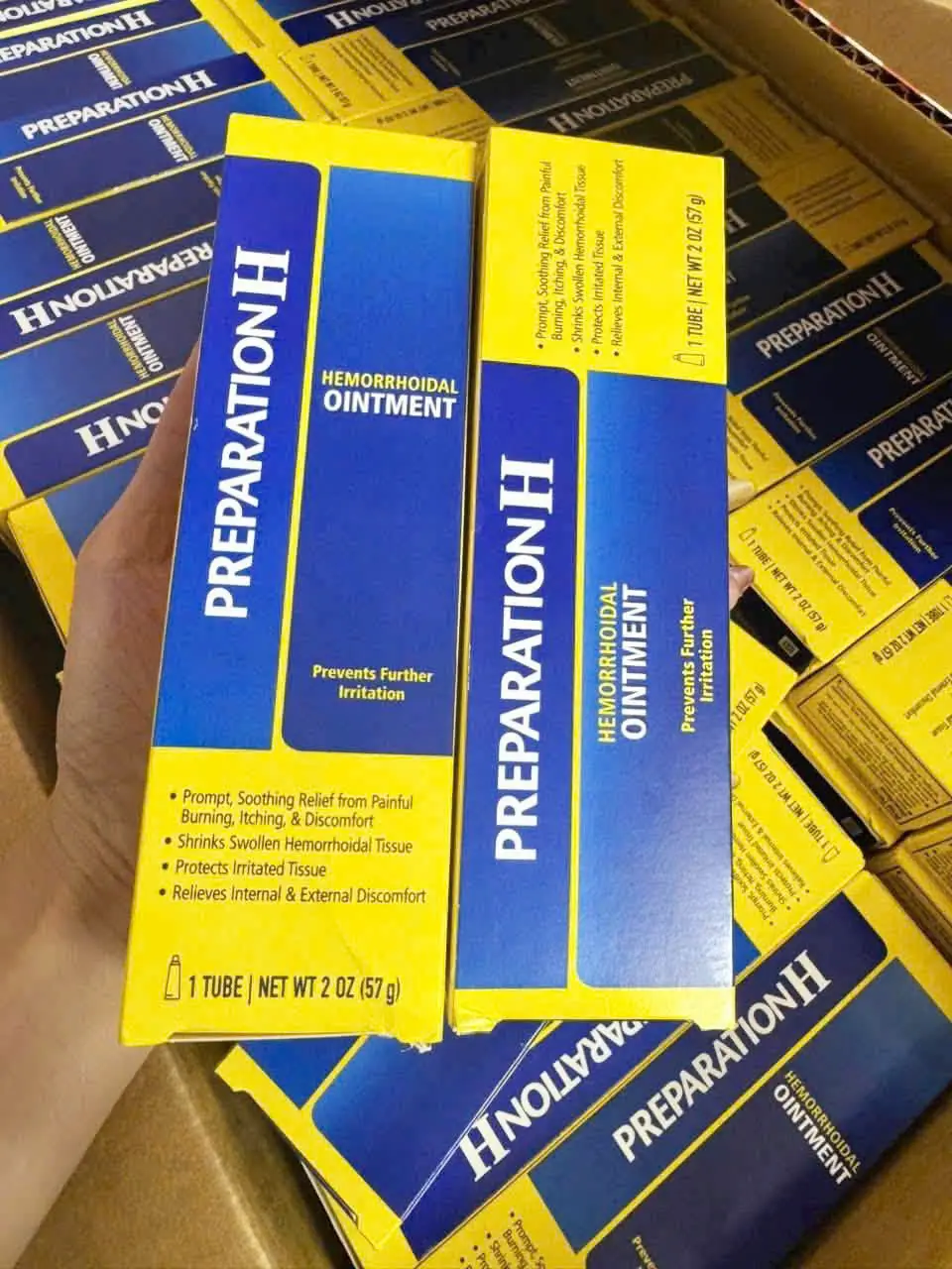Kem bôi trĩ Preparation H Hemorrhoidal Ointment 57g của Mỹ Kem mỡ bôi trĩ Preparation H Ointment 57g