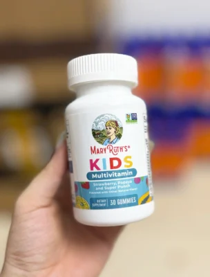 Kẹo dẻo vitamin tổng hợp MaryRuth's Kids Multivitamin 30 viên của Mỹ Kẹo dẻo trái cây hữu cơ tổng hợp vitamin Mary Ruth's 30 viên của Mỹ