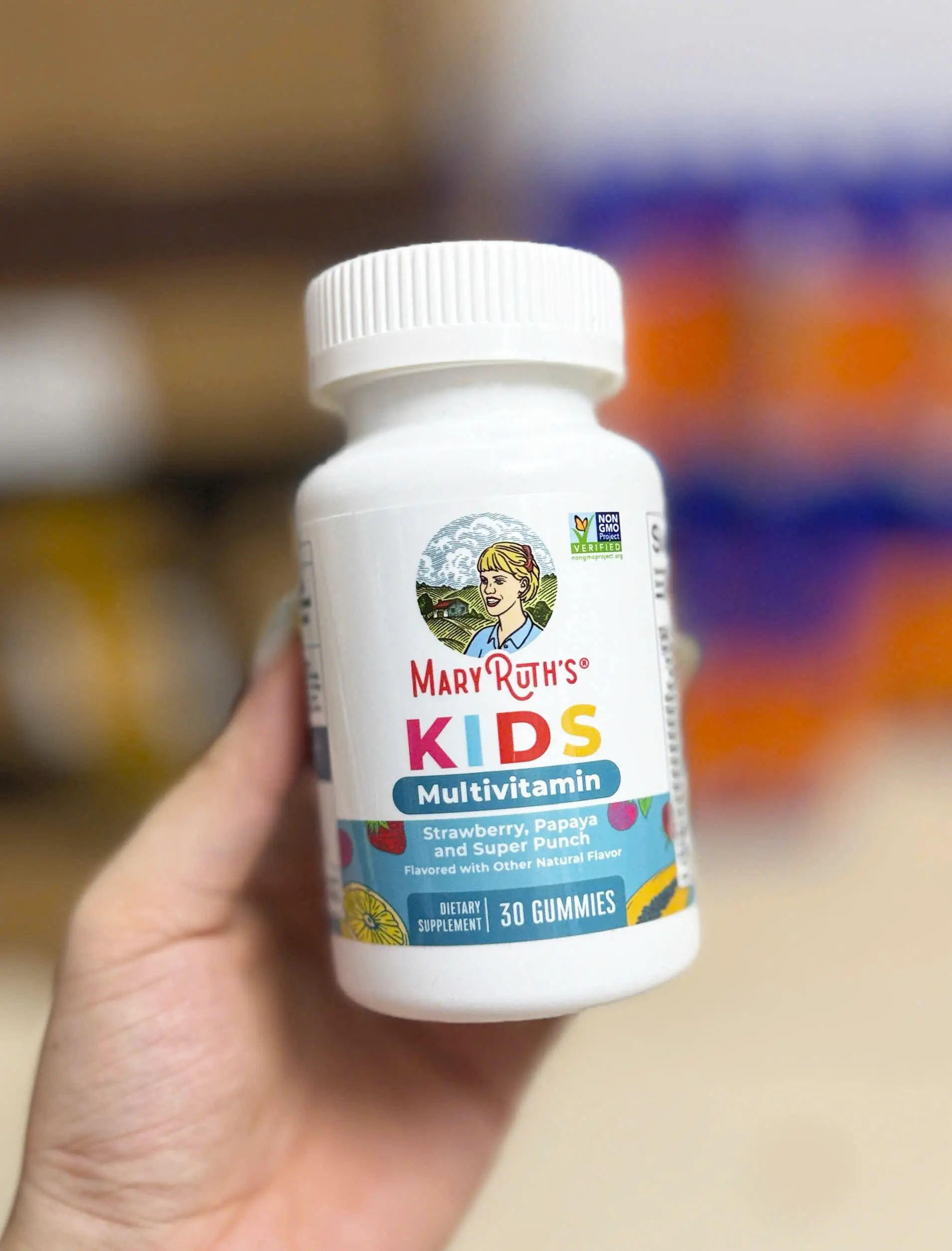 Kẹo dẻo vitamin tổng hợp MaryRuth's Kids Multivitamin 30 viên của Mỹ Kẹo dẻo trái cây hữu cơ tổng hợp vitamin Mary Ruth's 30 viên của Mỹ