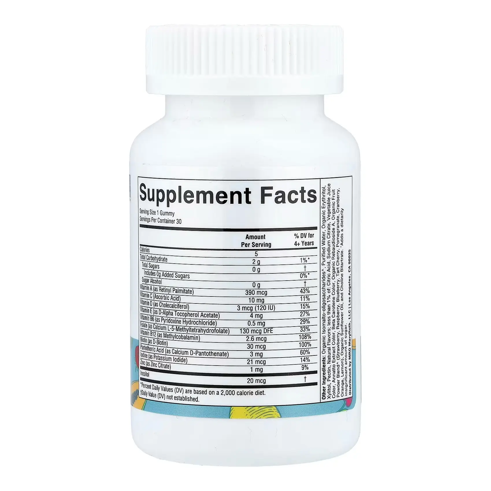Kẹo dẻo vitamin tổng hợp MaryRuth's Kids Multivitamin 30 viên của Mỹ Kẹo dẻo vitamin tổng hợp MaryRuth's Kids Multivitamin 30 viên