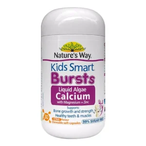 Natures Way Kids Smart Bursts Liquid Algae Calcium With Magnesium + Zinc 30 viên
