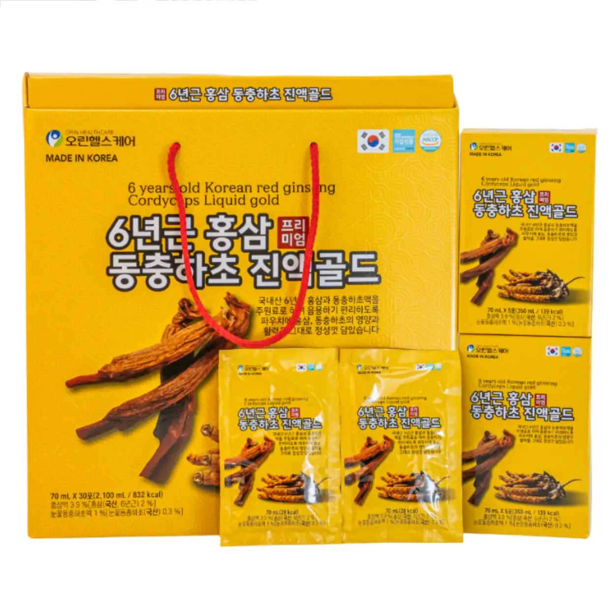 Nước hồng sâm đông trùng hạ thảo Orin Healthcare 30 gói x 70ml của Hàn Quốc Nước Hồng Sâm Đông Trùng Hạ Thảo Orin Healthcare