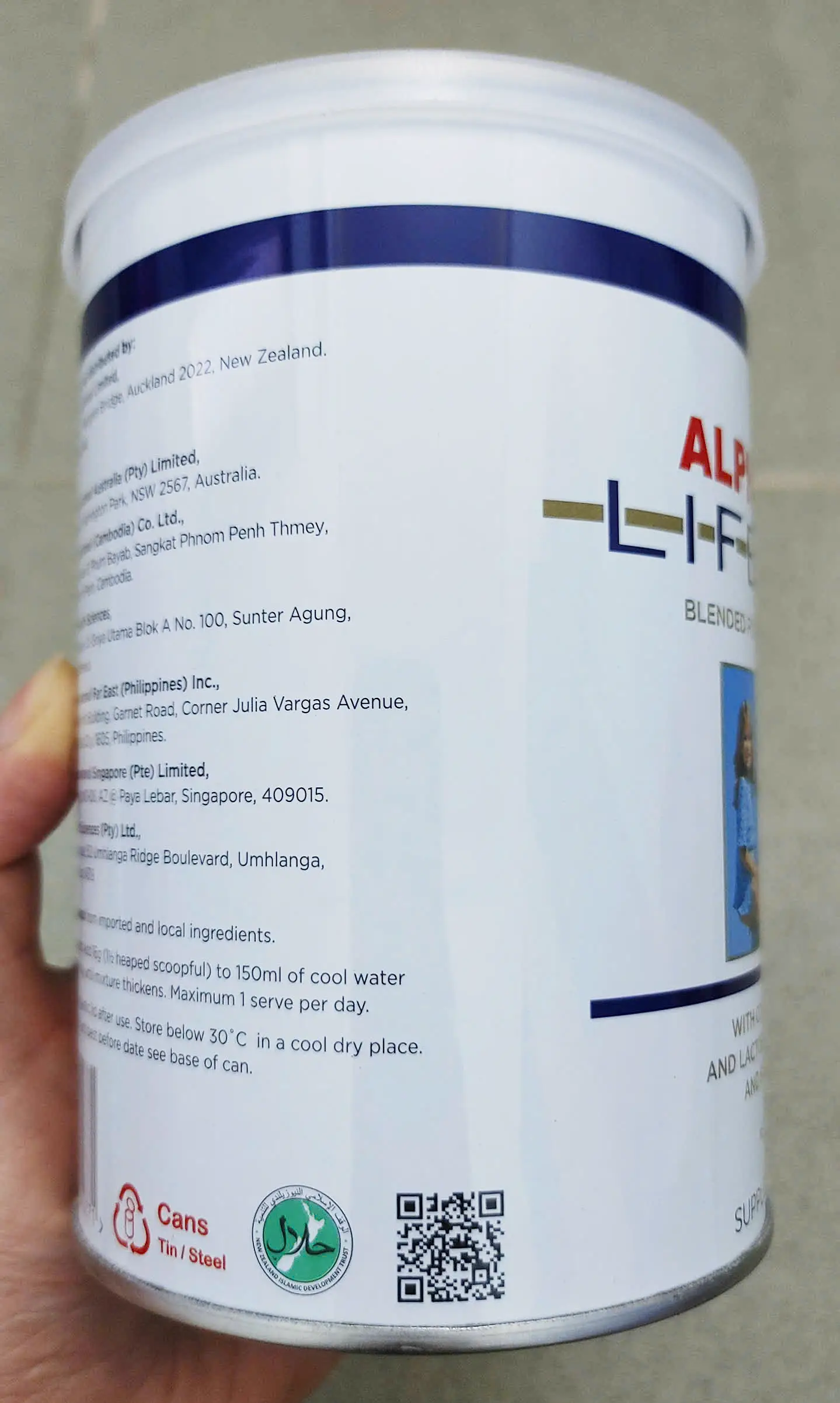 Sữa Alpha Lipid Lifeline 450g nội địa New Zealand Sữa Alpha Lipid Lifeline Colostrum Drink Powder 450g New Zealand