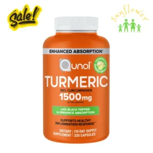Tinh chất nghệ Qunol Turmeric 1500mg Enhanced Absorption 220 viên của Mỹ