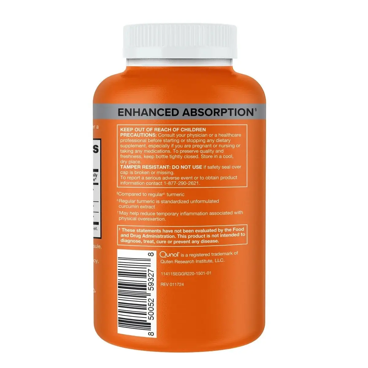Tinh chất nghệ Qunol Turmeric 1500mg Enhanced Absorption 220 viên của Mỹ Tinh chất nghệ Turmeric 1500mg 220 viên Qunol
