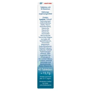 Viên uống Doppelherz B Komplex + Folsäure Depot 45 viên của Đức Viên Uống Vitamin Nhóm B Doppelherz B-Complex 45 viên