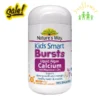 Viên nhai canxi Natures Way Kids Smart Bursts Liquid Algae Calcium With Magnesium + Zinc 30 viên vị cam quýt