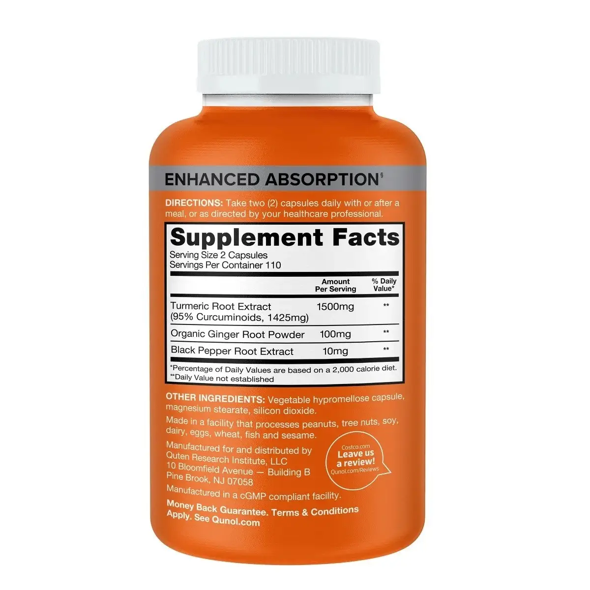 Tinh chất nghệ Qunol Turmeric 1500mg Enhanced Absorption 220 viên của Mỹ Viên tinh chất nghệ Qunol Turmeric 1500mg Mỹ 220 viên