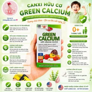 Viên uống Green Canxi K2 D3 Olympian Labs 100 viên của Mỹ