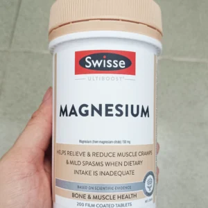 Viên uống Magie Swisse Ultiboost Magnesium 200 viên