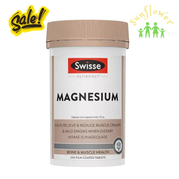 Viên uống Swisse Magnesium Citrate 200 viên của Úc Viên uống Swisse Magnesium Citrate 200 viên của Úc