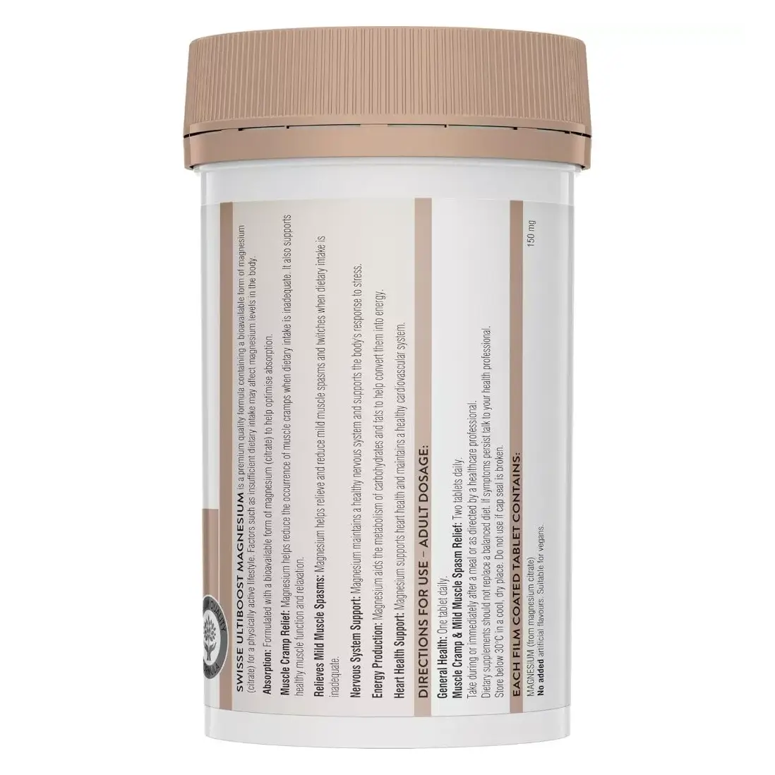 Viên uống Swisse Magnesium Citrate 200 viên của Úc Viên uống Swisse Ultiboost Magnesium 200 viên