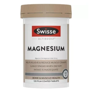 Viên uống bổ sung Magie Swisse Ultiboost Magnesium 120 viên của Úc