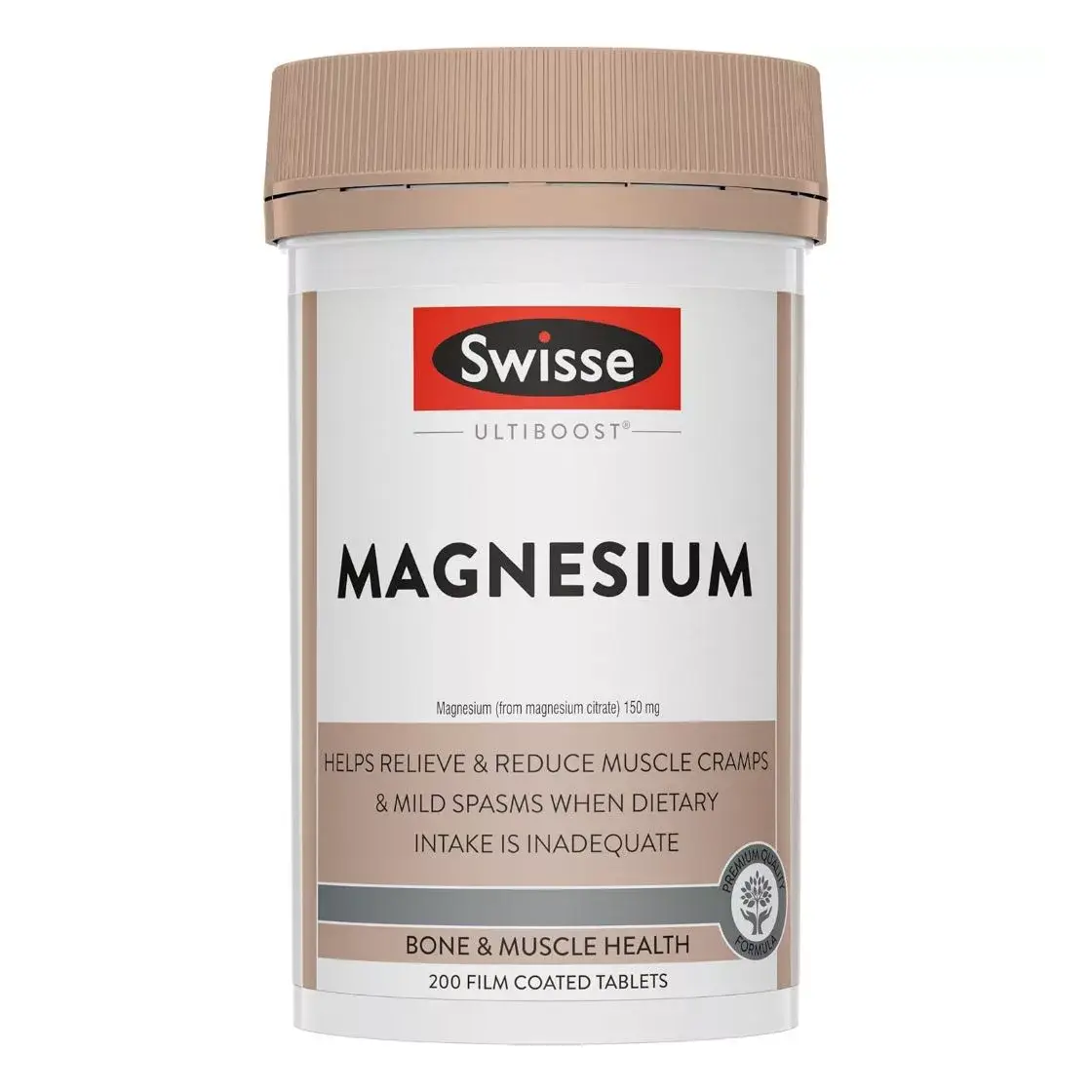 Viên uống Swisse Magnesium Citrate 200 viên của Úc Viên uống bổ sung Magie Swisse Ultiboost Magnesium 200 Viên
