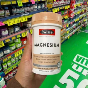 Viên uống Swisse Magnesium Citrate 200 viên của Úc Viên uống bổ sung Magie Swisse Ultiboost Magnesium 200 viên của Úc