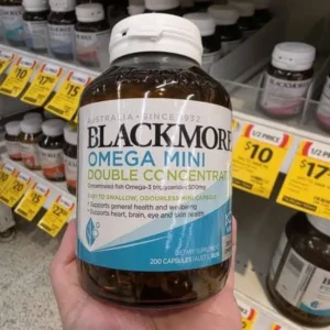 Viên uống dầu cá không mùi Blackmores Omega Mini Double Concentrate 200 viên