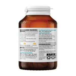 Viên uống dầu cá không mùi Blackmores Omega Mini Double Concentrate 200 viên