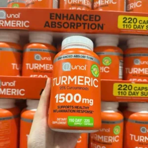 Tinh chất nghệ Qunol Turmeric 1500mg Enhanced Absorption 220 viên của Mỹ Viên uống tinh chất nghệ Qunol Turmeric 1500mg Mỹ 220 viên