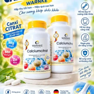 Canxi hữu cơ Warnke Calcium Citrat 90 viên