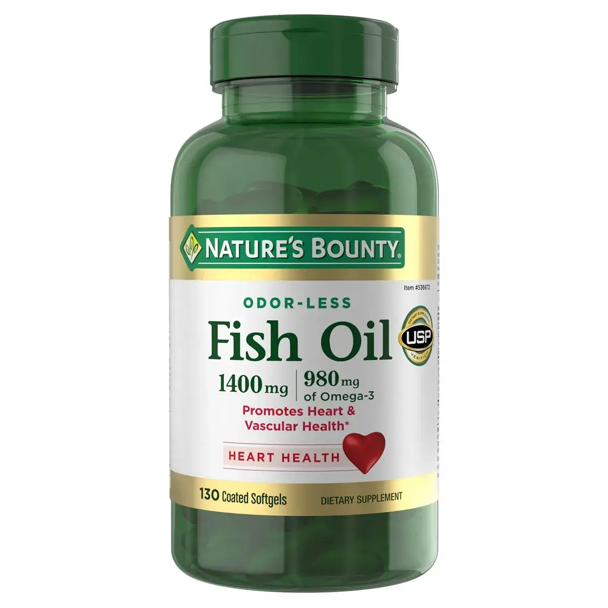 Dầu cá Natures Bounty Fish Oil 1400mg 130 viên của Mỹ Dầu cá Nature's Bounty Fish Oil 1400mg 130 viên