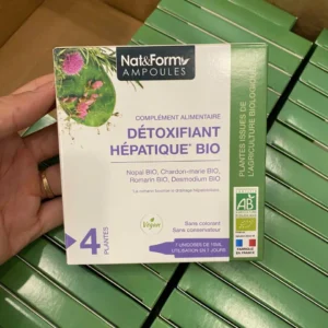 Nước uống thải độc gan Nat Form Détoxifiant Hépatique Bio 7 ống của Pháp Detox gan hữu cơ Pháp Nat Form Ampoules Bio Détoxifiant Hépatique 7 ống