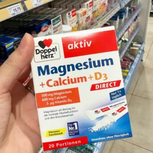 Gói Doppelherz Magnesium Calcium D3 20 gói của Đức Doppelherz Aktiv Magnesium Calcium D3 Direct 20 gói