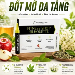 Đốt mỡ đa tầng chuyên sâu Fitness Shot Silhouette của Pháp 30 ống