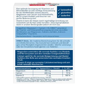 Gói Doppelherz Magnesium Calcium D3 20 gói của Đức Magnesium + Calcium + D3 Doppelherz 20 gói