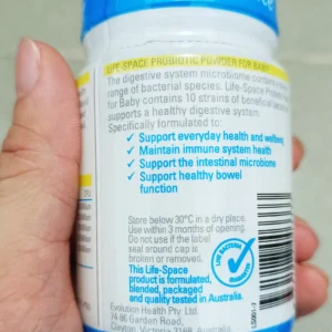 Bột men vi sinh Life Space Probiotic Powder for Baby 60g của Úc Men cho bé Life Space Probiotic Powder for Baby (0 tháng - 3 tuổi) 60g của Úc