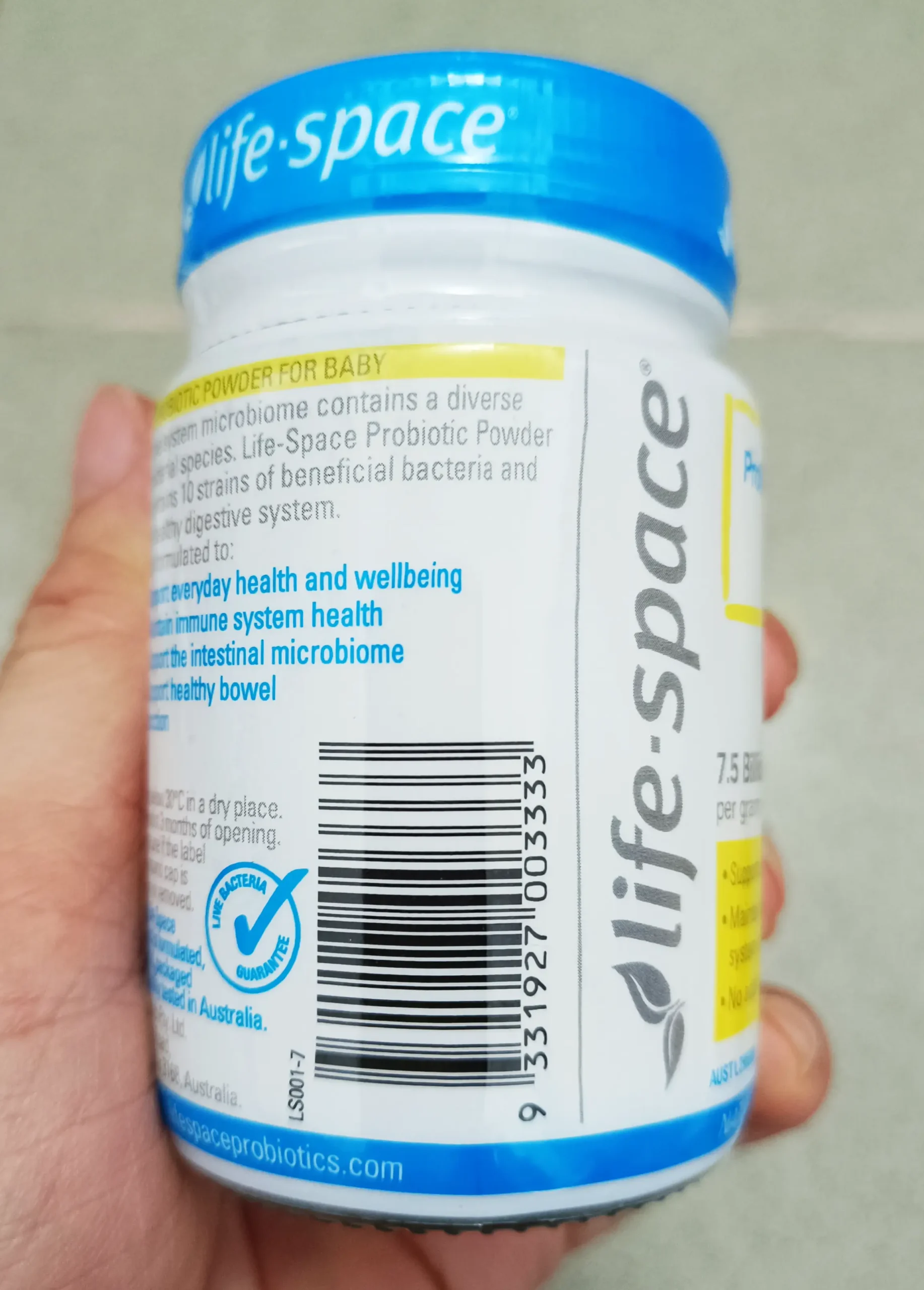 Bột men vi sinh Life Space Probiotic Powder for Baby 60g của Úc Men cho bé Life Space Probiotic Powder for Baby (0 tháng - 3 tuổi) 60g