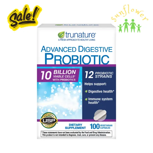 Men vi sinh Trunature Advanced Digestive Probiotic 100 viên của Mỹ Men vi sinh Trunature Advanced Digestive Probiotic 100 viên của Mỹ