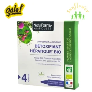 Nước uống thải độc gan Nat Form Détoxifiant Hépatique Bio 7 ống của Pháp
