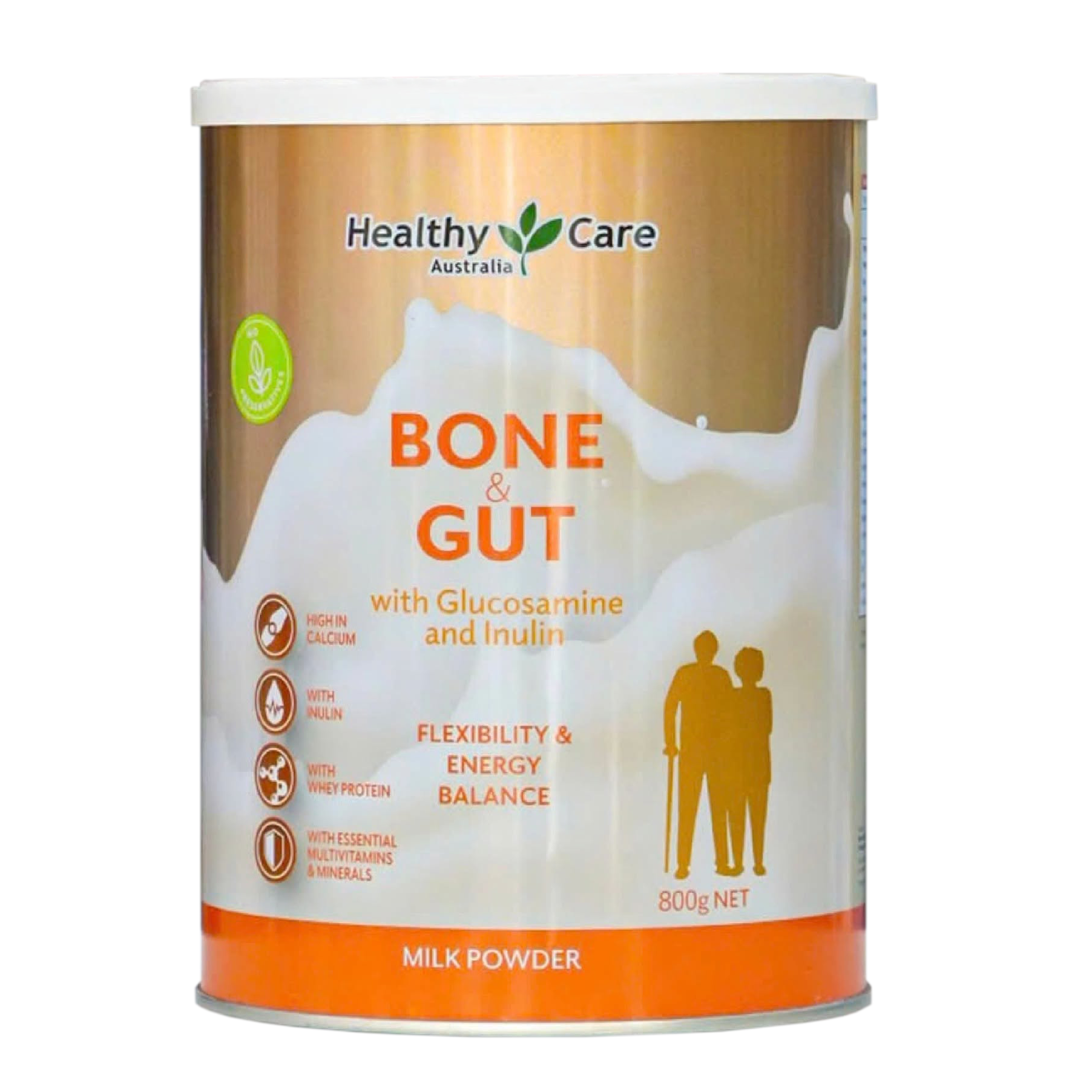 Sữa bột Healthy Care Bone Gut with Glucosamine and Inulin 800g của Úc Sữa bột Healthy Care Bone Gut with Glucosamine and Inulin 800g