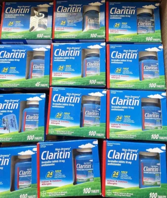 Viên uống chống dị ứng Claritin 10mg Bayer 100 viên của Mỹ Thuốc dị ứng Bayer Claritin 10mg 100 viên của Mỹ