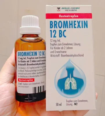 Thuốc ho Bromhexin 12 BC Berlin-Chemie 50ml của Đức