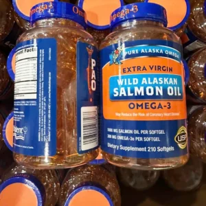 Dầu cá hồi Pure Alaska Omega Wild Alaskan Salmon Oil 1000mg 210 viên của Mỹ Viên dầu cá hồi omega 3 alaska Salmon Oil 1000mg 210 viên