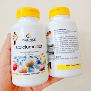 Viên uống Canxi Citrat Warnke Calciumcitrat 90 viên