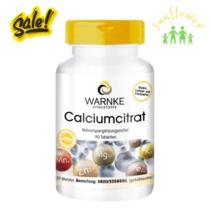 Viên uống Canxi Citrat Warnke Calciumcitrat 90 viên của Đức