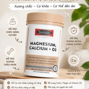 Viên uống Swisse Magnesium Calcium D3 120 viên của Úc Viên uống Magnesium Calcium D3 Swisse 120 viên