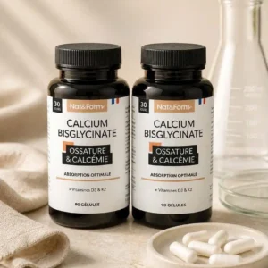 Viên uống canxi Nat Form Calcium Bisglycinate 1500mg D3 K2 90 viên của Pháp Viên uống Nat Form Calcium Bisglycinate 1500mg D3 K2 90 viên