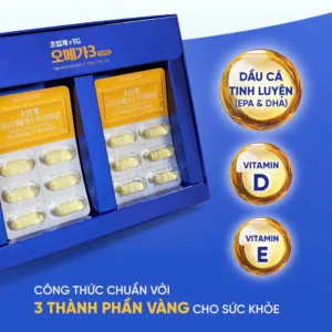 Viên uống Omega 3 rTG Premium 900mg 60 viên của Hàn Quốc Viên uống Omega-3 Rtg Premium 900mg Hanmi Hàn Quốc