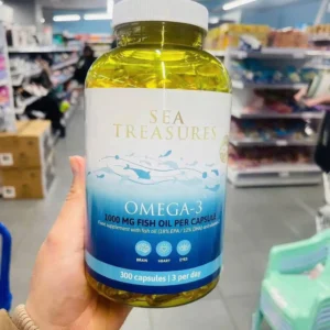 Viên uống dầu cá Sea Treasures Omega-3 1000mg 300 viên của Pháp Viên uống Omega 3 Sea Treasures 1000mg 300 viên