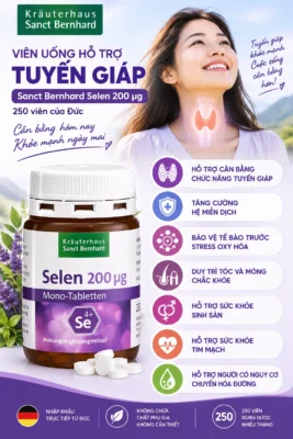 Viên uống Selen 200µg Sanct Bernhard 250 viên của Đức