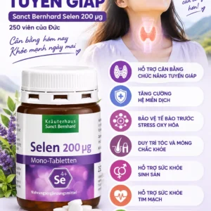 Viên uống Selen 200µg Sanct Bernhard 250 viên của Đức