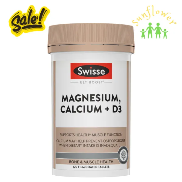 Viên uống Swisse Magnesium Calcium D3 120 viên của Úc Viên uống Swisse Magnesium Calcium D3 120 viên của Úc