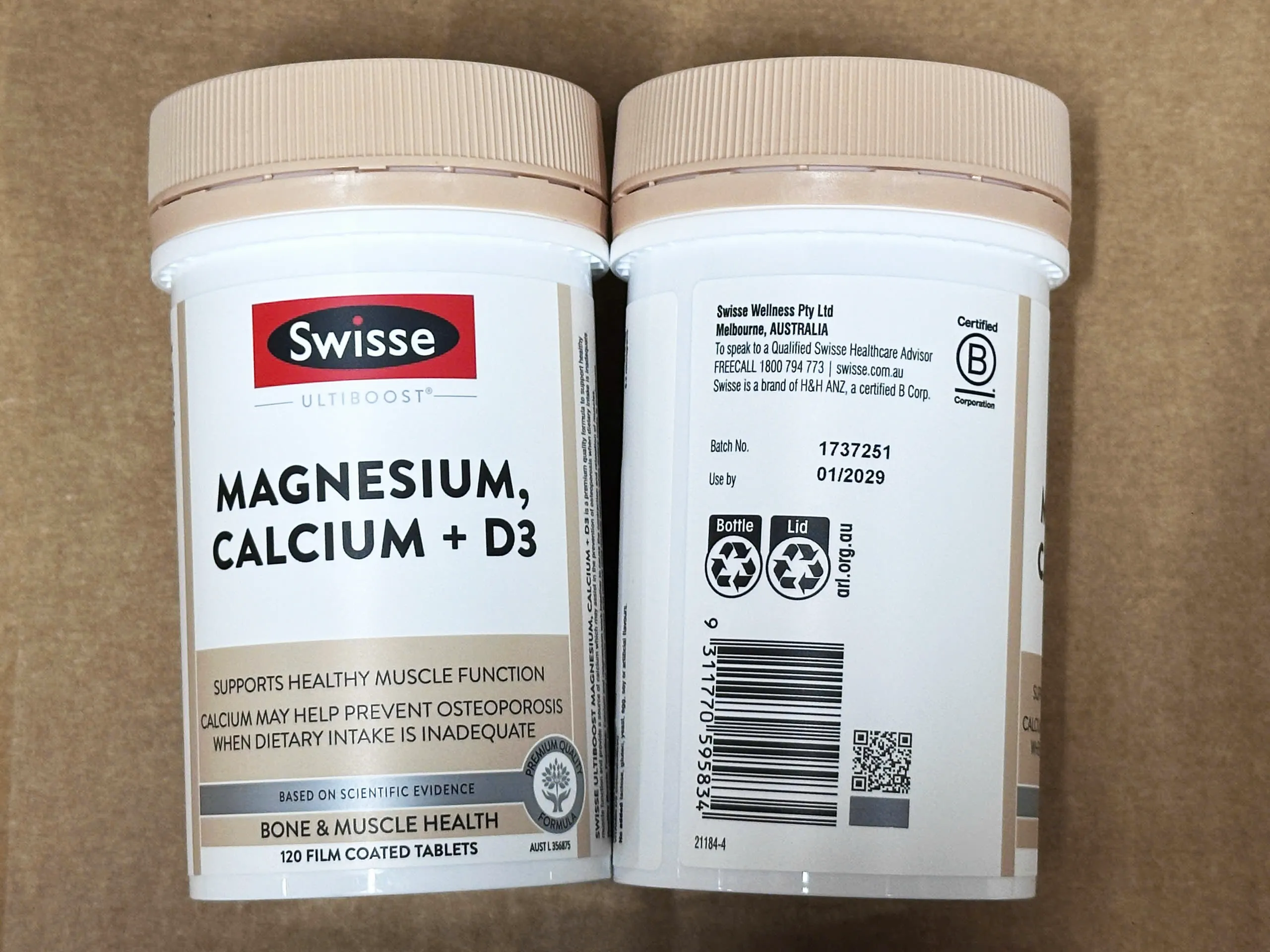 Viên uống Swisse Magnesium Calcium D3 120 viên của Úc Viên uống Swisse Ultiboost Magnesium + Calcium + D3 120 viên của Úc