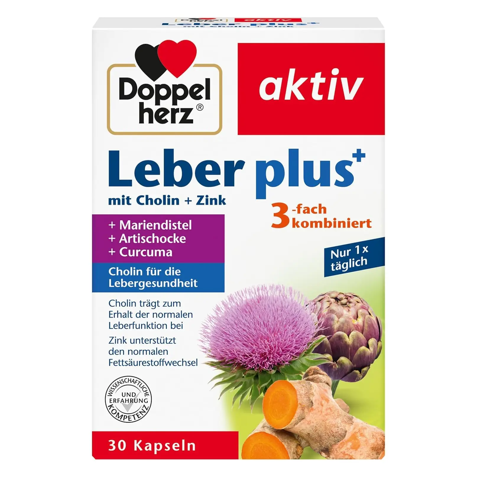 Viên uống bổ gan Doppelherz Leber Plus+ 30 viên của Đức Viên uống bổ gan Doppelherz Leber Plus+ 30 viên